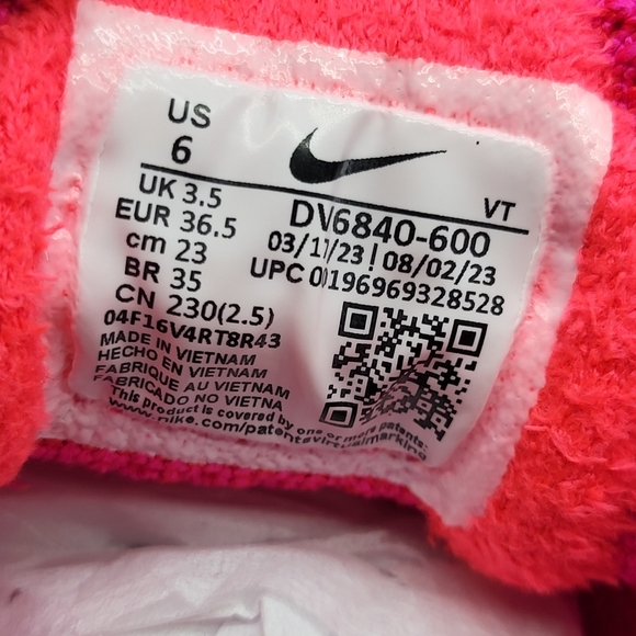 New Nike Air VaporMax 2023 Flyknit Hyper Pink Women's Shoes Size 6 - Picture 8 of 8